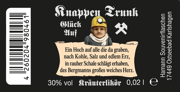 Knappen-Trunk 0.02l Kräuterlikör 30%vol.